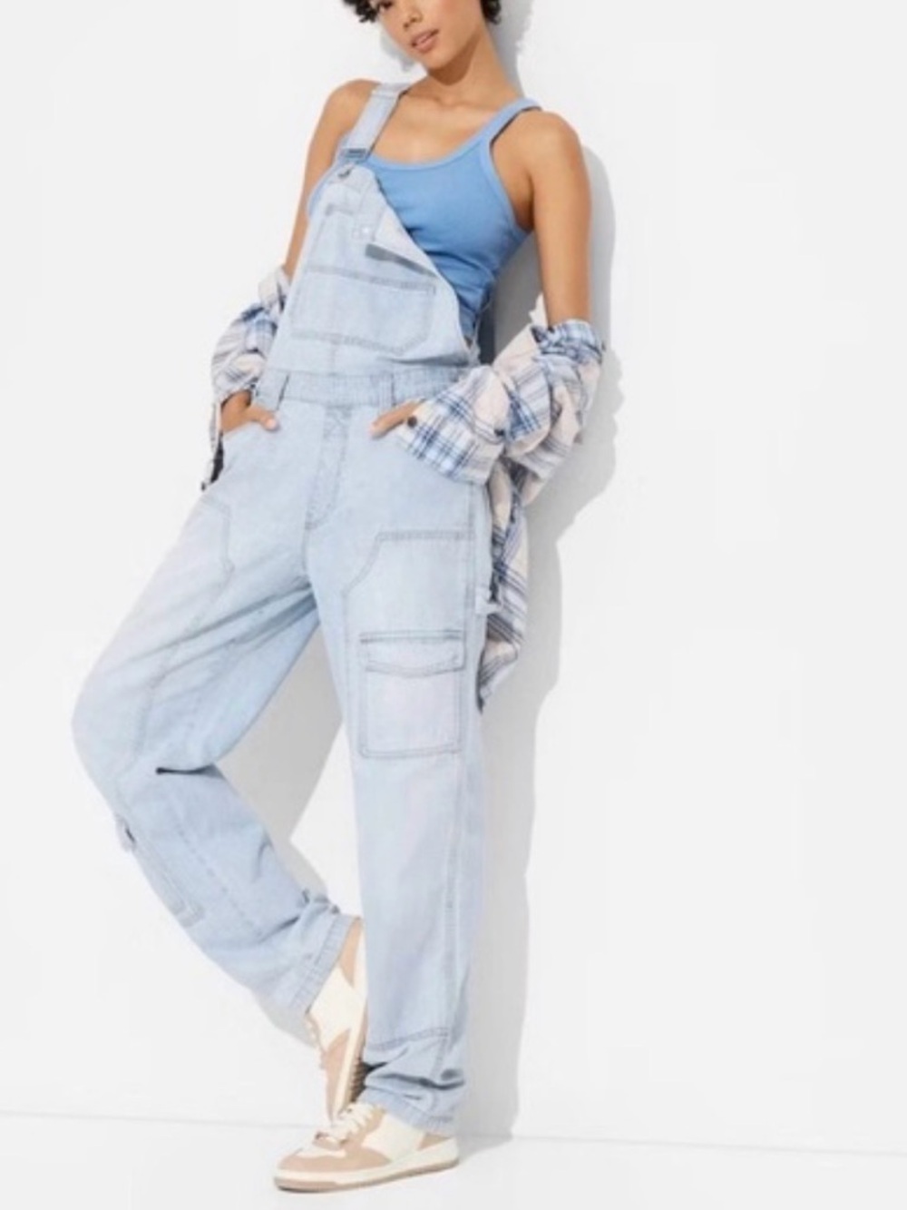 wild fable Light Blue Denim Overalls